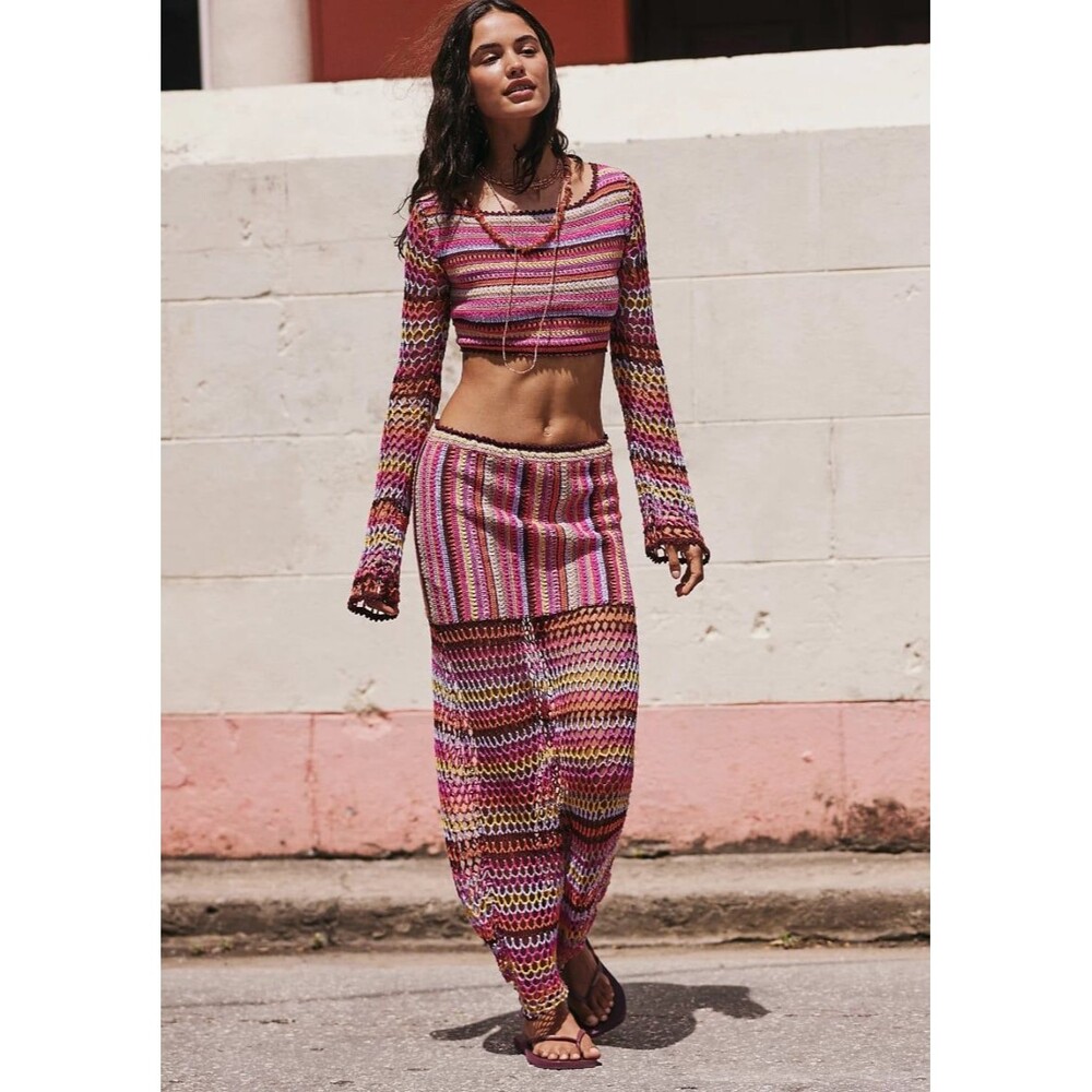 Free People Bali Sunrise Skirt NWT
